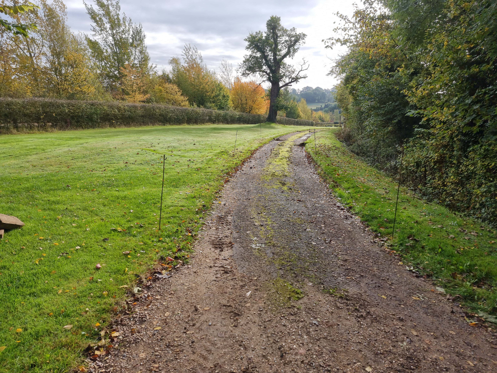 This is a large driveway which is just about to have a tar and chip driveway installed on by Eye Driveways